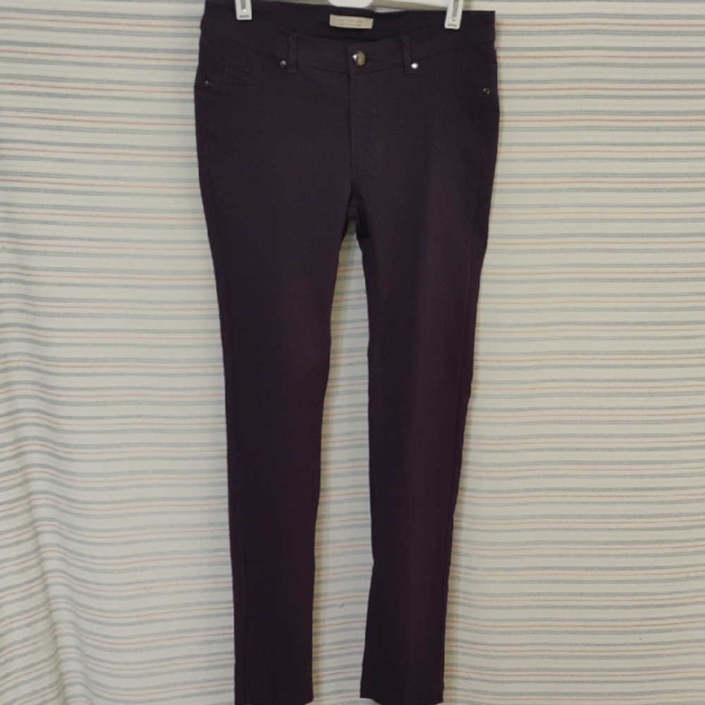 Active USA Plum💜 Stretch Skinny Dress Jeans L